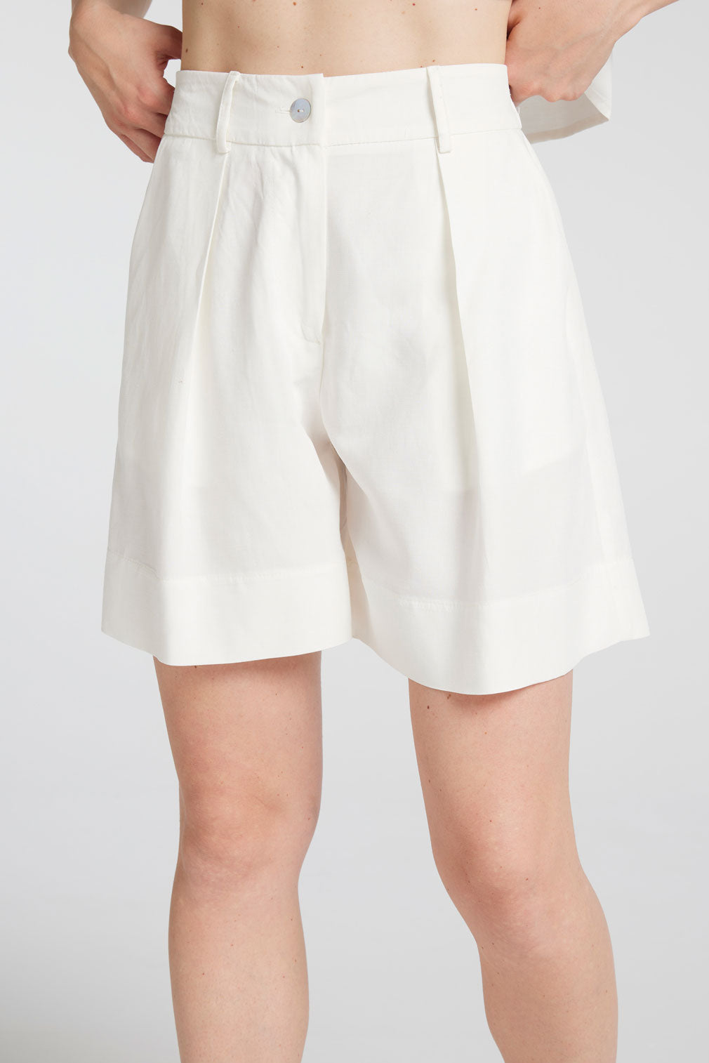 SHORTS POSITANO MISTO LINO